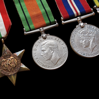 115th Light Anti-Aircraft Regiment Royal Artillery WW2 Medal Group Nuneaton