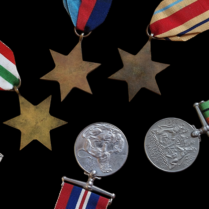 115th Light Anti-Aircraft Regiment Royal Artillery WW2 Medal Group Nuneaton