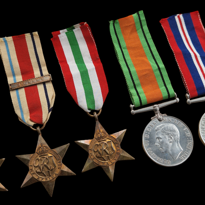 9th Queen’s Royal Lancers RAC WW2 Medal Group Saltaire Yorkshire North Africa