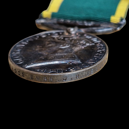 Surrey Rifles Searchlight Regiment Royal Artillery Territorial Efficiency Medal WW2