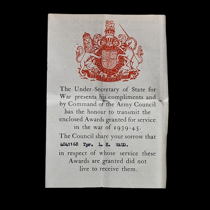 3rd Carabiniers Prince of Wales’s Dragoon Guards KIA Imphal 1944 WW2 Medal Group