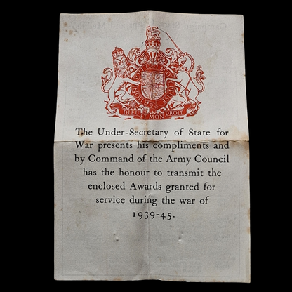 10th Royal Hussars (Prince of Wales’s Own) WW2 Medal Group Trooper Huddersfield
