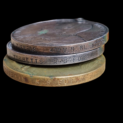 Royal Scots Fusiliers KIA 1917 WW1 Medals 4th Vol Bn Royal Scots VLSM Father Son