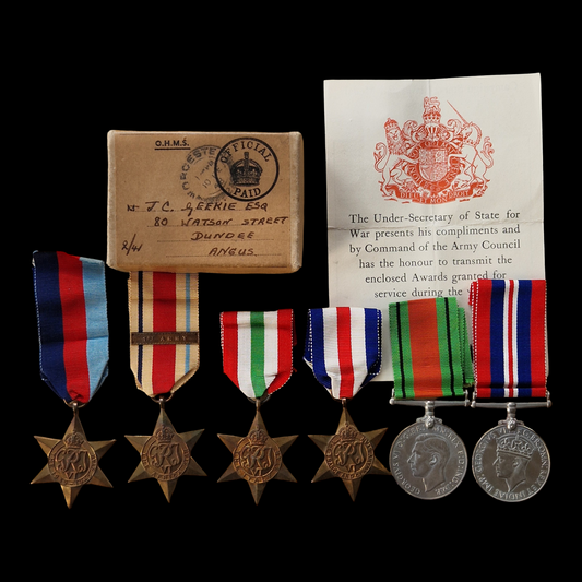 Black Watch Captain WIA North Africa 1943 WW2 Medals Dundee Royal Highlanders
