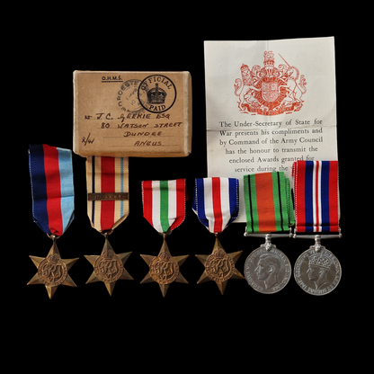 Black Watch Captain WIA North Africa 1943 WW2 Medals Dundee Royal Highlanders