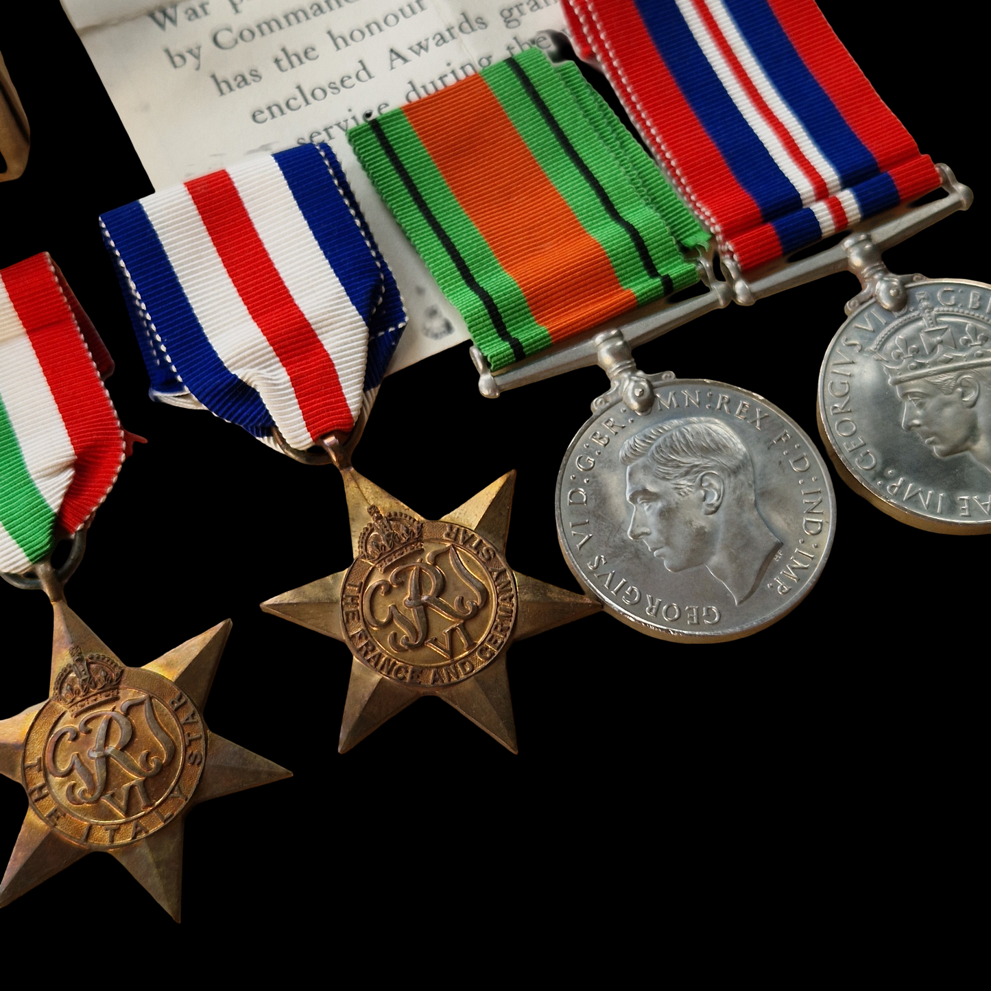 Black Watch Captain WIA North Africa 1943 WW2 Medals Dundee Royal Highlanders
