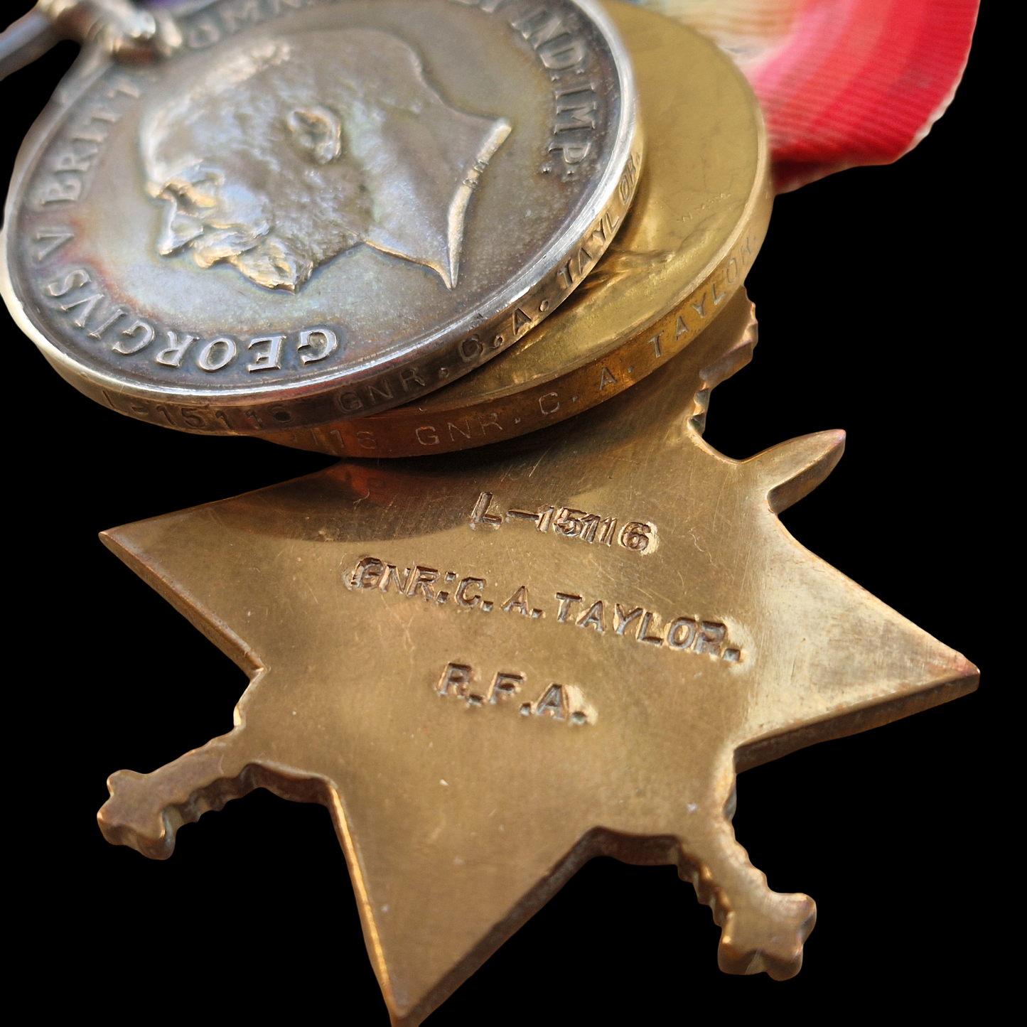 122nd Bde Royal Field Artillery DOW 1918 Medal Trio WW1 Casualty Camberwell