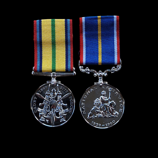 British Commemorative National Service Cadet Forces Medals Named to REME & ATC