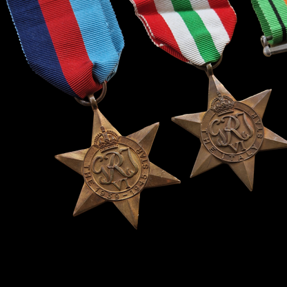 2/7th Middlesex Regiment WIA Sicily 1943 Medal Group WW2 later RAPC Hutton Essex