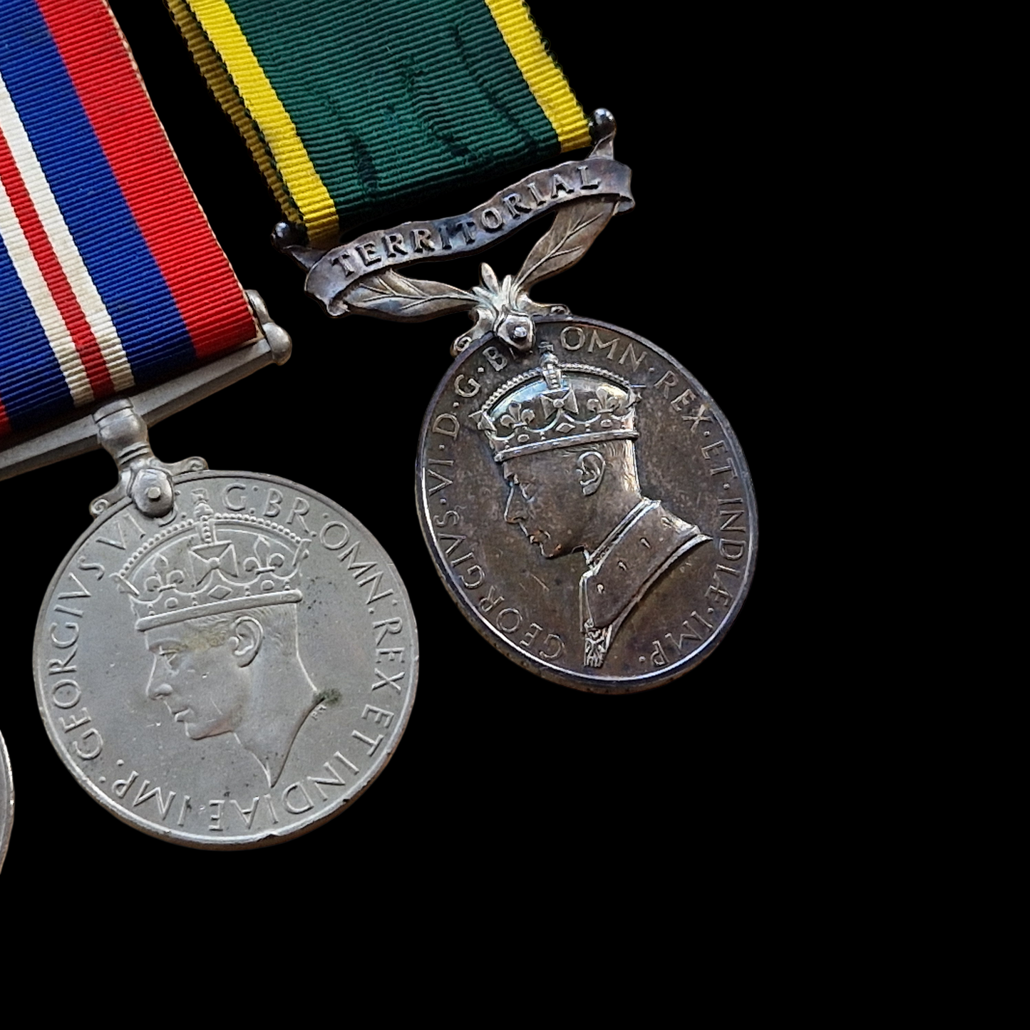 2/7th Middlesex Regiment WIA Sicily 1943 Medal Group WW2 later RAPC Hutton Essex