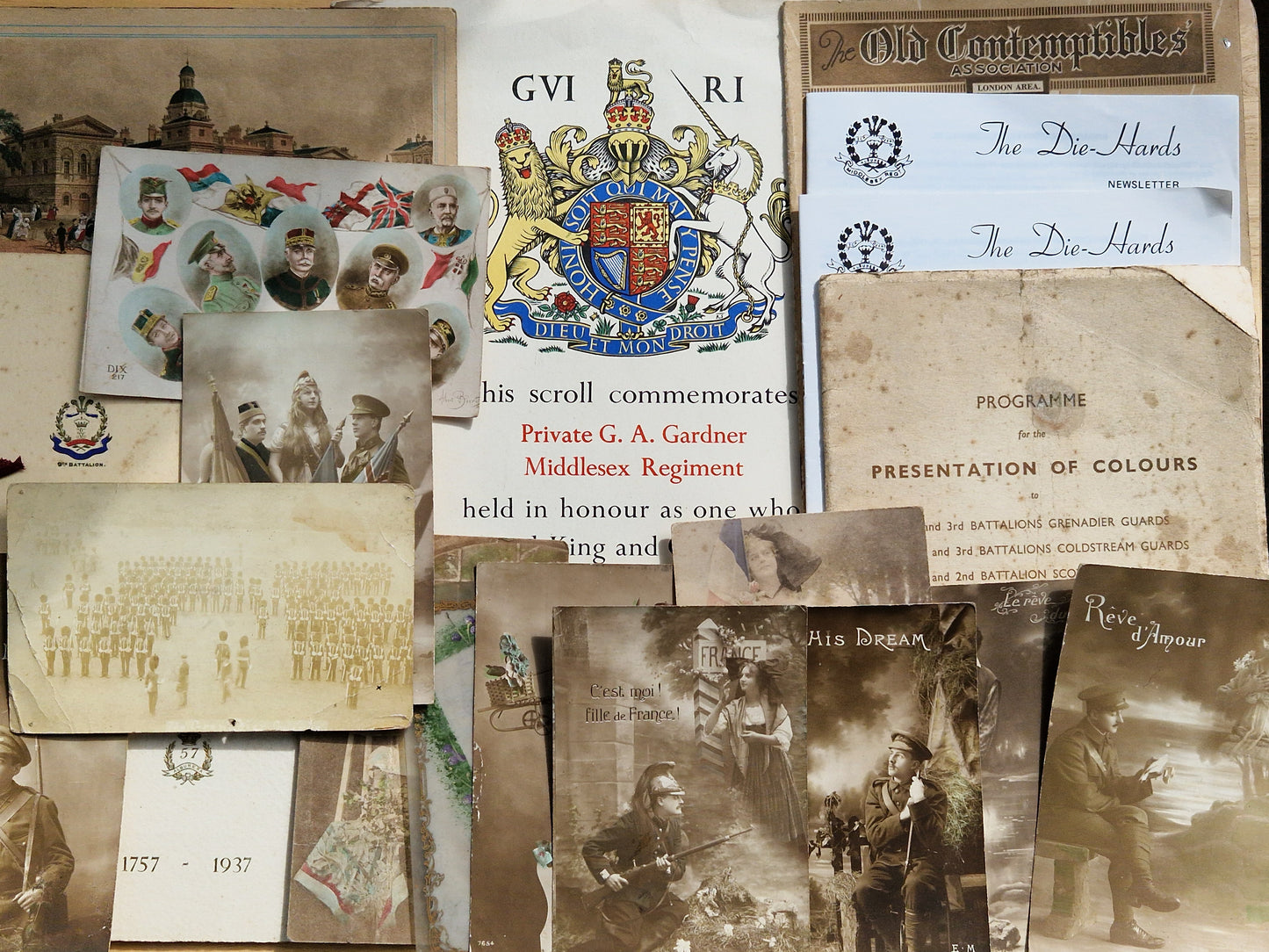 Family Medals Middlesex Regiment Hong Kong POW Died Japan WW2 Grenadier Guards