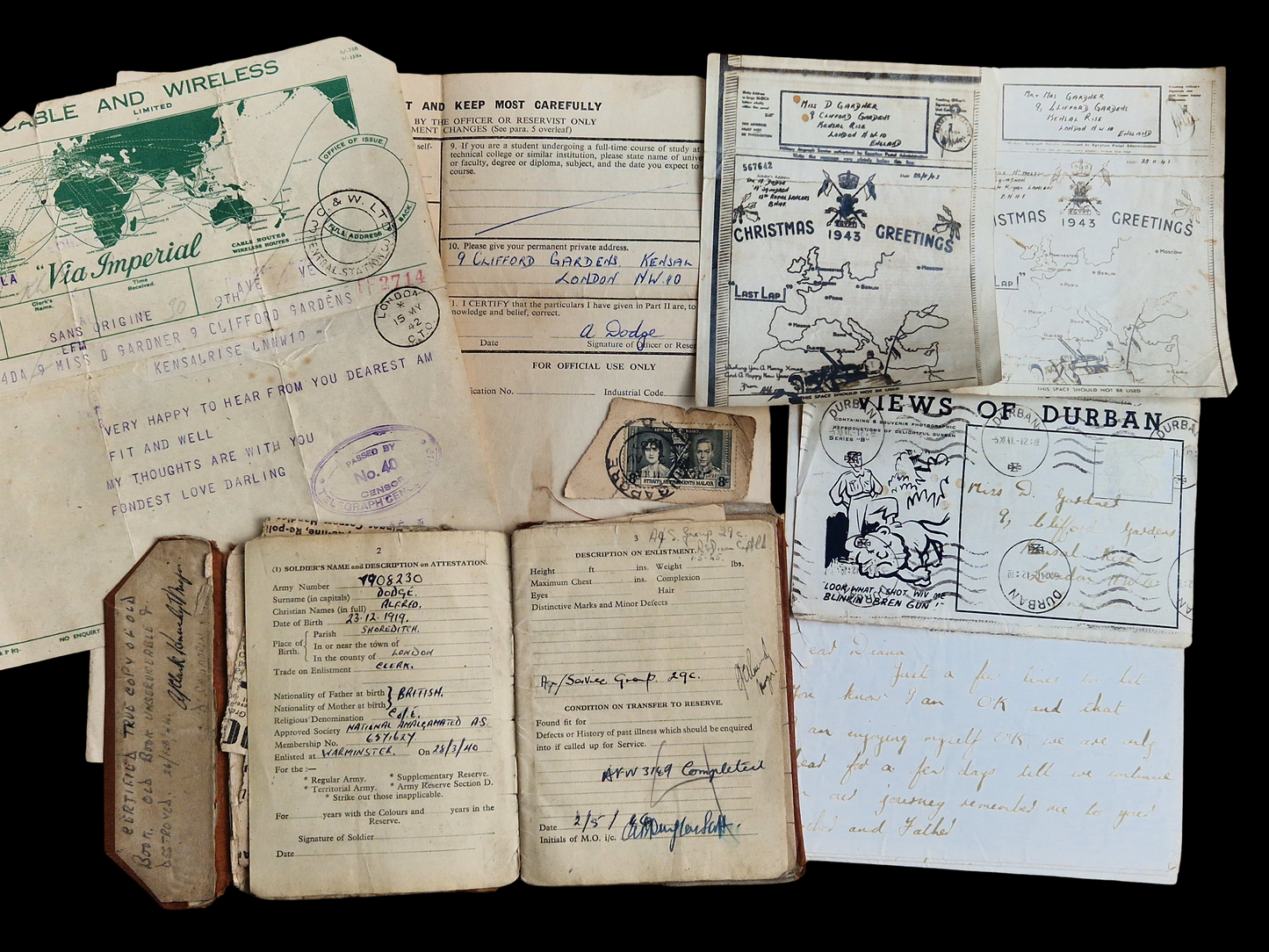 Family Medals Middlesex Regiment Hong Kong POW Died Japan WW2 Grenadier Guards