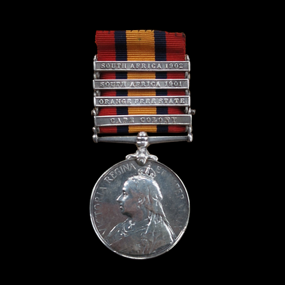 Lovat Scouts Boer War QSA Medal Severely Wounded Spitzkop 1901 Inverness