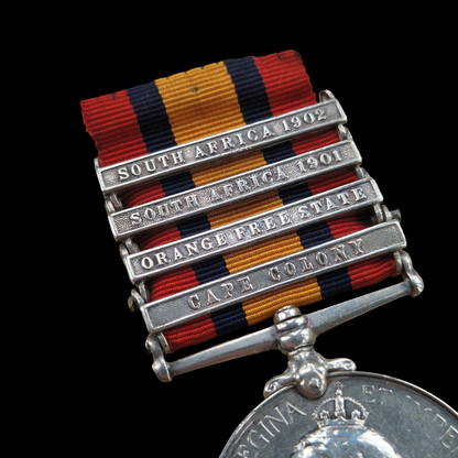 Lovat Scouts Boer War QSA Medal Severely Wounded Spitzkop 1901 Inverness