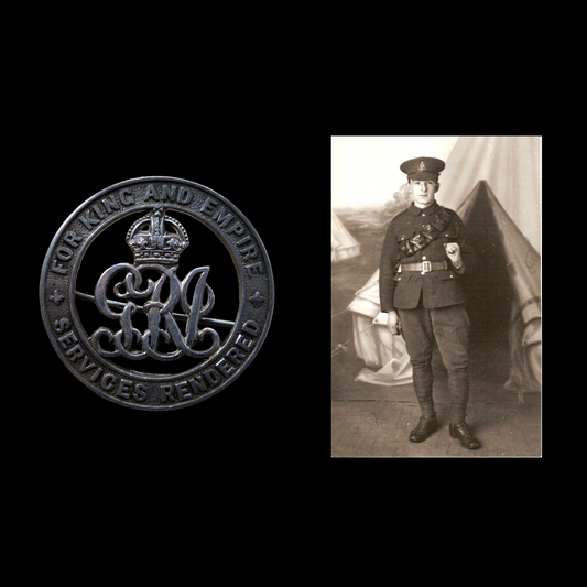 Argyll Bty 4th Highland Mountain Bde RGA WW1 Silver War Badge Campbeltown Medal