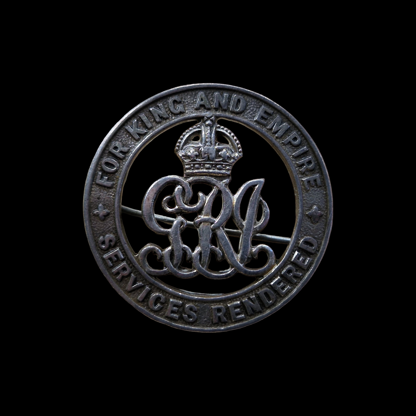 Argyll Bty 4th Highland Mountain Bde RGA WW1 Silver War Badge Campbeltown Medal