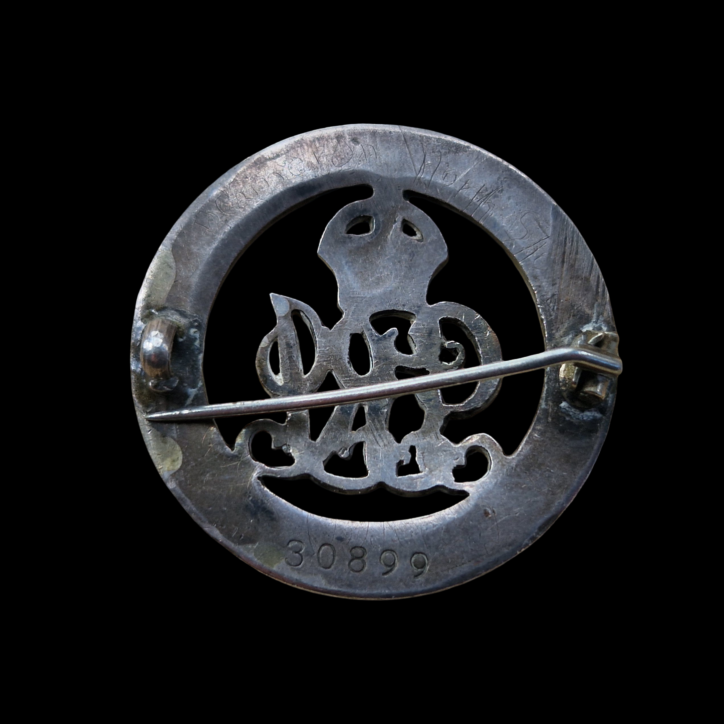 Argyll Bty 4th Highland Mountain Bde RGA WW1 Silver War Badge Campbeltown Medal