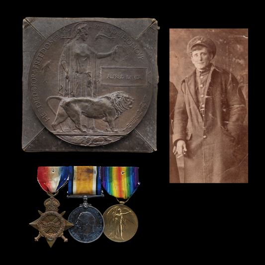 Duke of Cornwall's Light Infantry WW1 Medal Trio Memorial Plaque KIA Ypres 1916