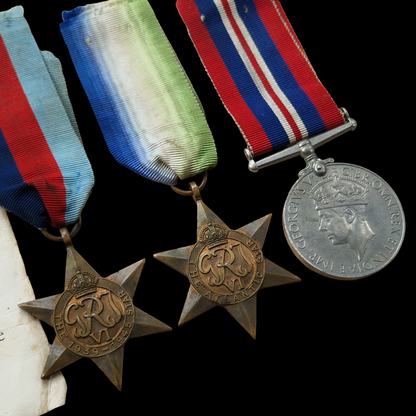 Royal Navy DEMS Gunner KIA Sierra Leone Convoy 1943 U-Boat Atlantic WW2 Medals