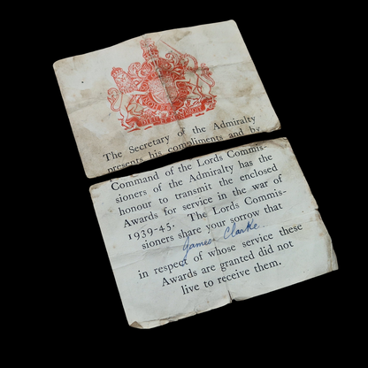 Royal Navy DEMS Gunner KIA Sierra Leone Convoy 1943 U-Boat Atlantic WW2 Medals