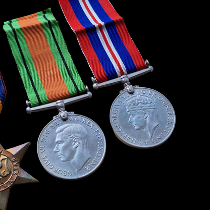 149th Regt Royal Armoured Corps WW2 Medal Group Lothians & Border Yeomanry Yorks