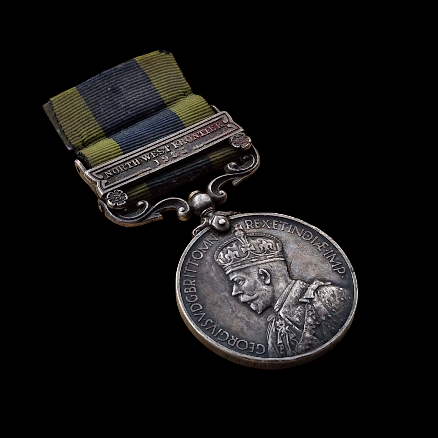 Highland Light Infantry IGS Medal NWF 1935 MIA France 1940 WW2 4th Black Watch
