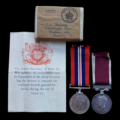 Gloucestershire Regiment Company Sergeant Major WW2 Medal LSGC from Gloucester