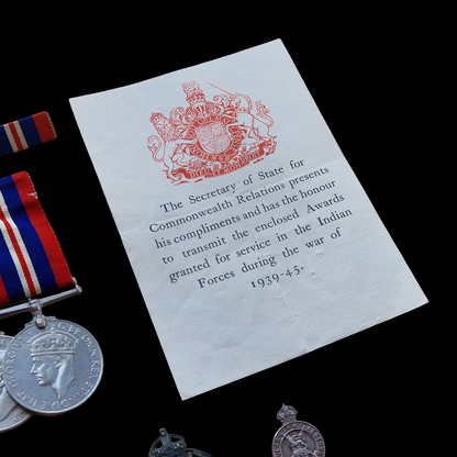 Captain Wounded France 1940 Specially Employed in India & Far-East WW2 Medals