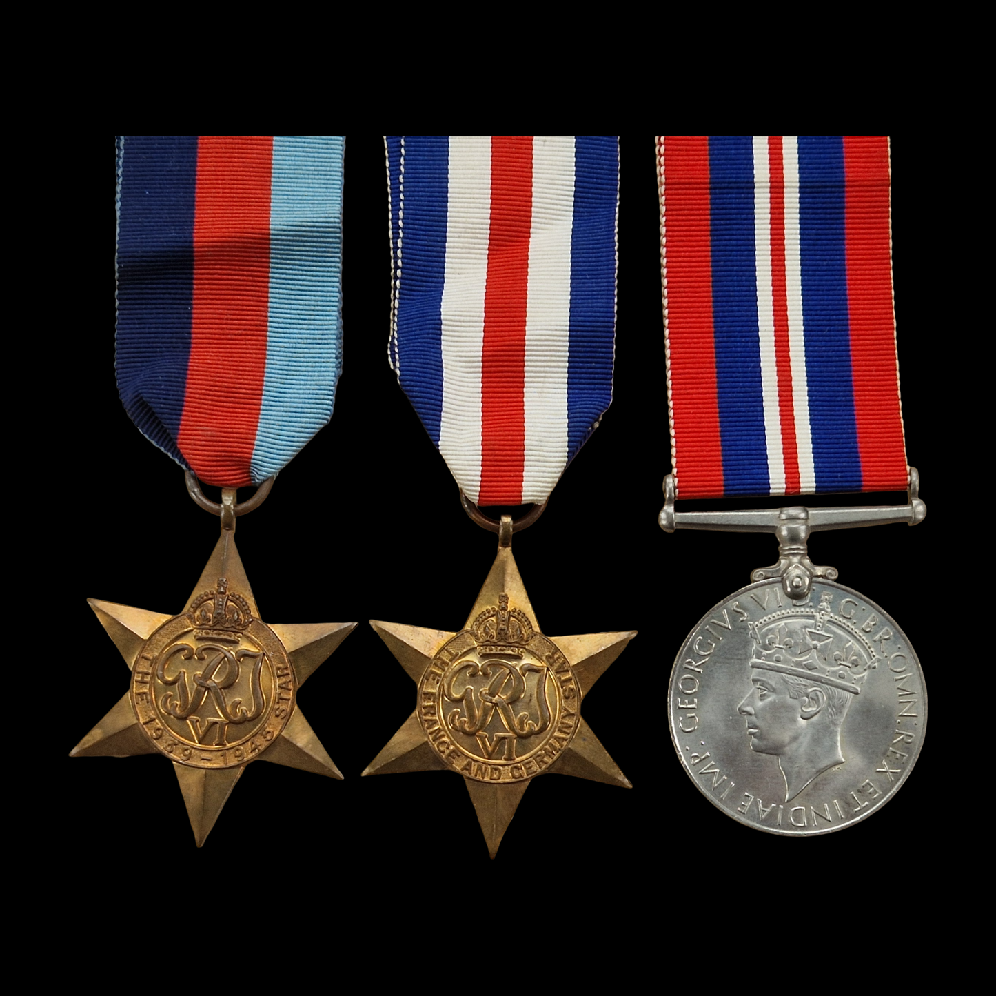 WW2 British France & Germany Star Medal Group of 3