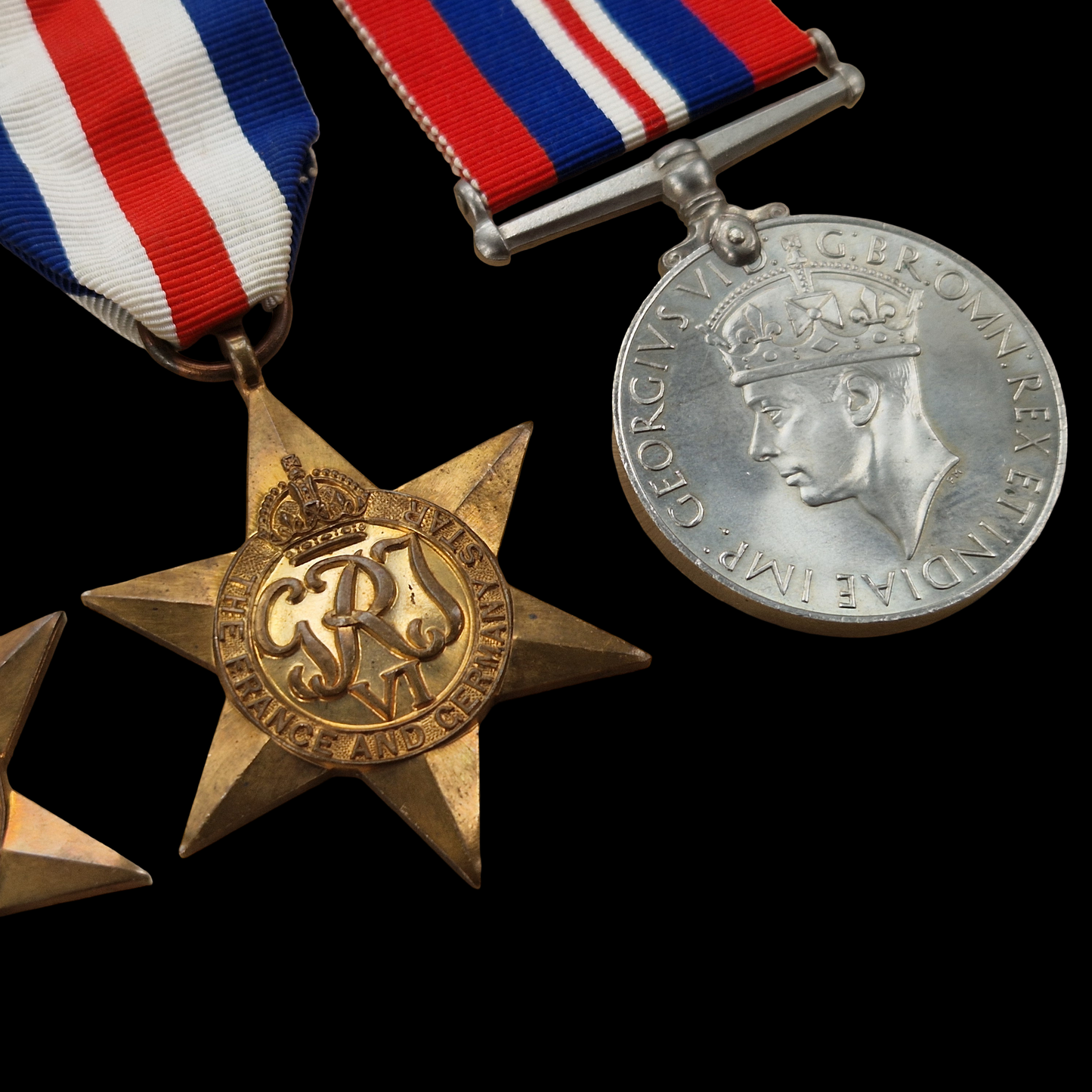 WW2 British France & Germany Star Medal Group of 3