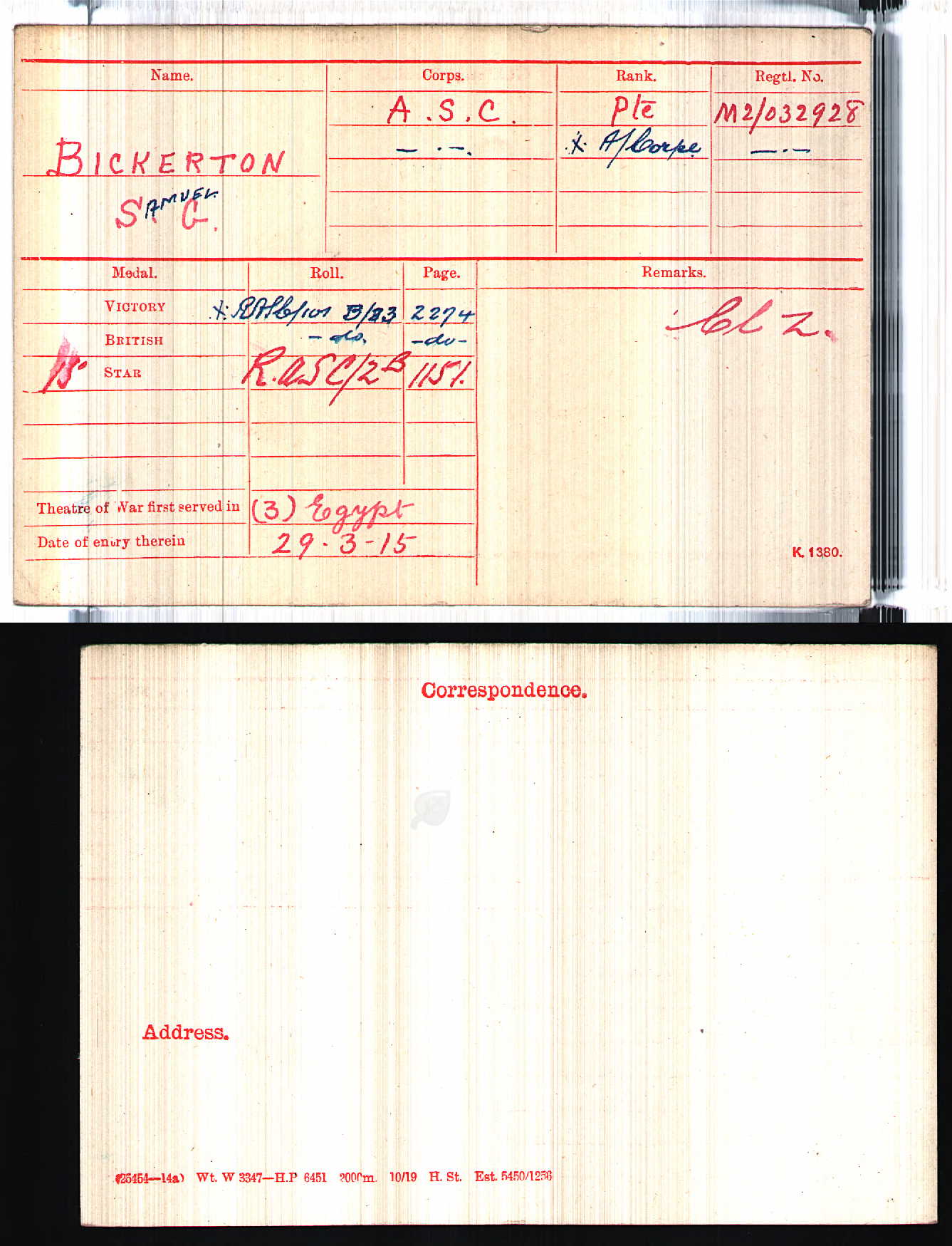 Army Service Corps WW1 British Medal Trio From Ford, Shropshire