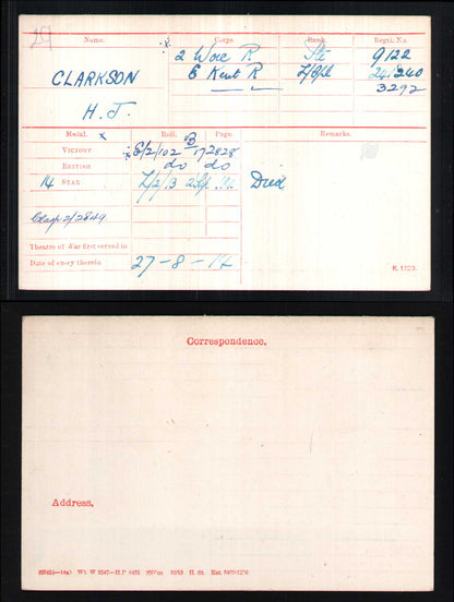 5th Bn. The Buffs (East Kent Regiment) - Died Iraq 1917 - Memorial Plaque - From Woolwich, London