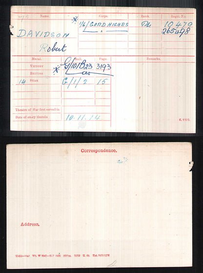 6th Gordon Highlanders - Wounded in Action 1916 - WW1 1914 Mons Star Medal Trio - From Huntly