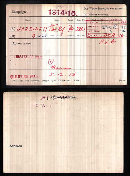 Cameronians Scottish Rifles KIA Somme 1916 WW1 British War Medal BWM Hamilton