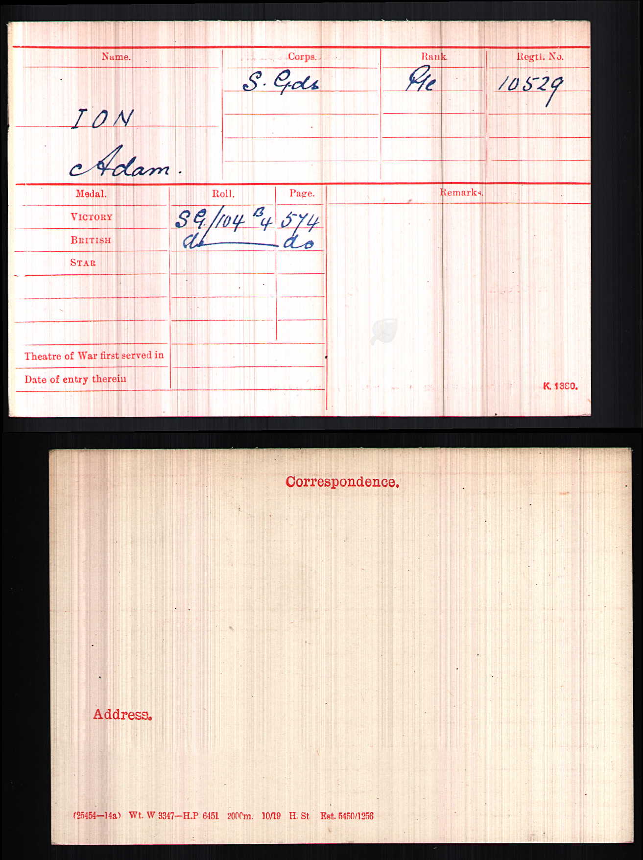 Scots Guards PIPER Killed in Action 1917 Police Constable Stranraer WW1 Medals