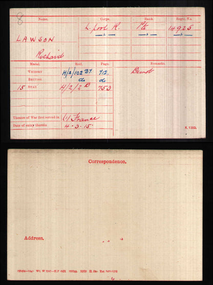 Liverpool Regiment WIA 1918 - WW1 British Medal Trio - From Liverpool
