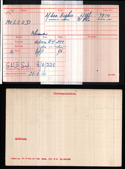 Seaforth Highlanders WIA 1914 Great Letter Home Mons Star Medal Inverness Nairn
