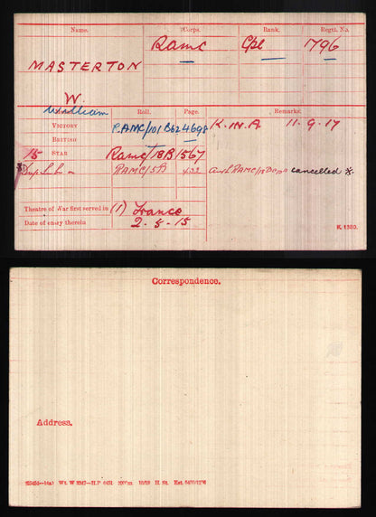 3rd Highland Field Ambulance RAMC attd 6th Black Watch KIA Ypres 1917 WW1 Medals