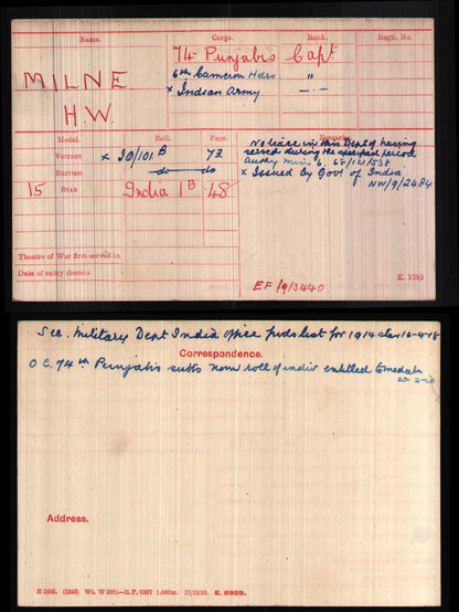 6th Cameron Highlanders KIA Loos 1915 VC Action Captain & Ad QSA Medal Sligo RGA