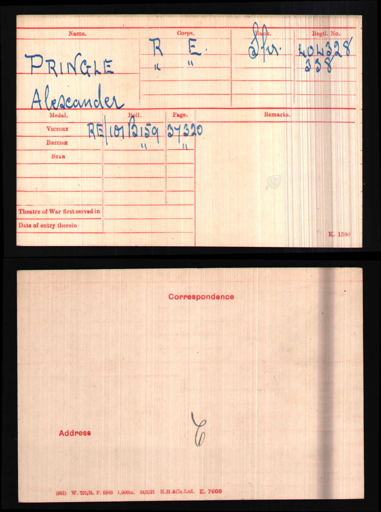 Royal Engineers - Wounded in Action 1918 - WW1 British Medal Pair - From Dundee