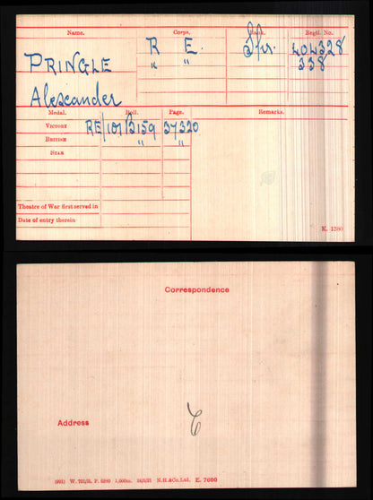 Royal Engineers - Wounded in Action 1918 - WW1 British Medal Pair - From Dundee