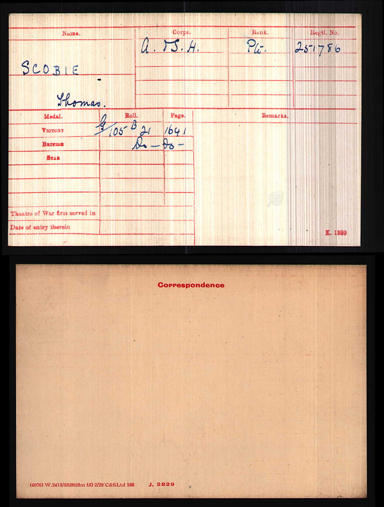 Argyll & Sutherland Highlanders - Wounded in Action 1918 - WW1 Medal Pair - From Paisley, later Toronto