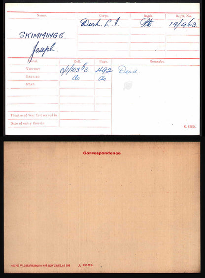 19th Bantams 20th Wearside Durham Light Infantry - Killed in Action Somme 1916 - Memorial Plaque