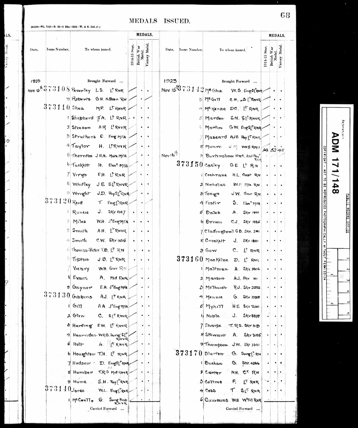 Royal Naval Reserve Officer - WW1 Victory Medal - From Ballywalter, Northern Ireland