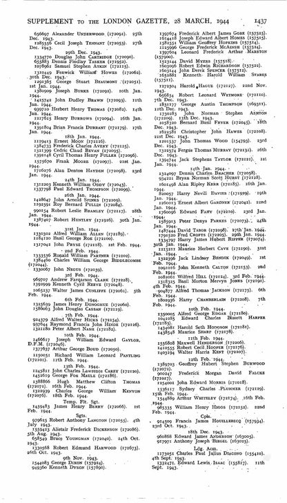 Royal Air Force RAF KIA France 1944 Lancaster Bomber WW2 Casualty Medal Group