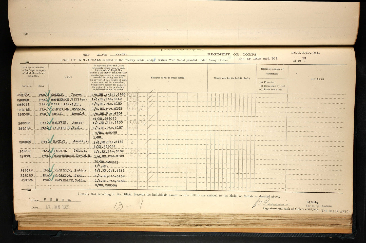 Black Watch (Royal Highlanders) - Killed in Action March 1918 - WW1 Medal Pair Memorial Plaque - From Pitcapel, Aberdeenshire