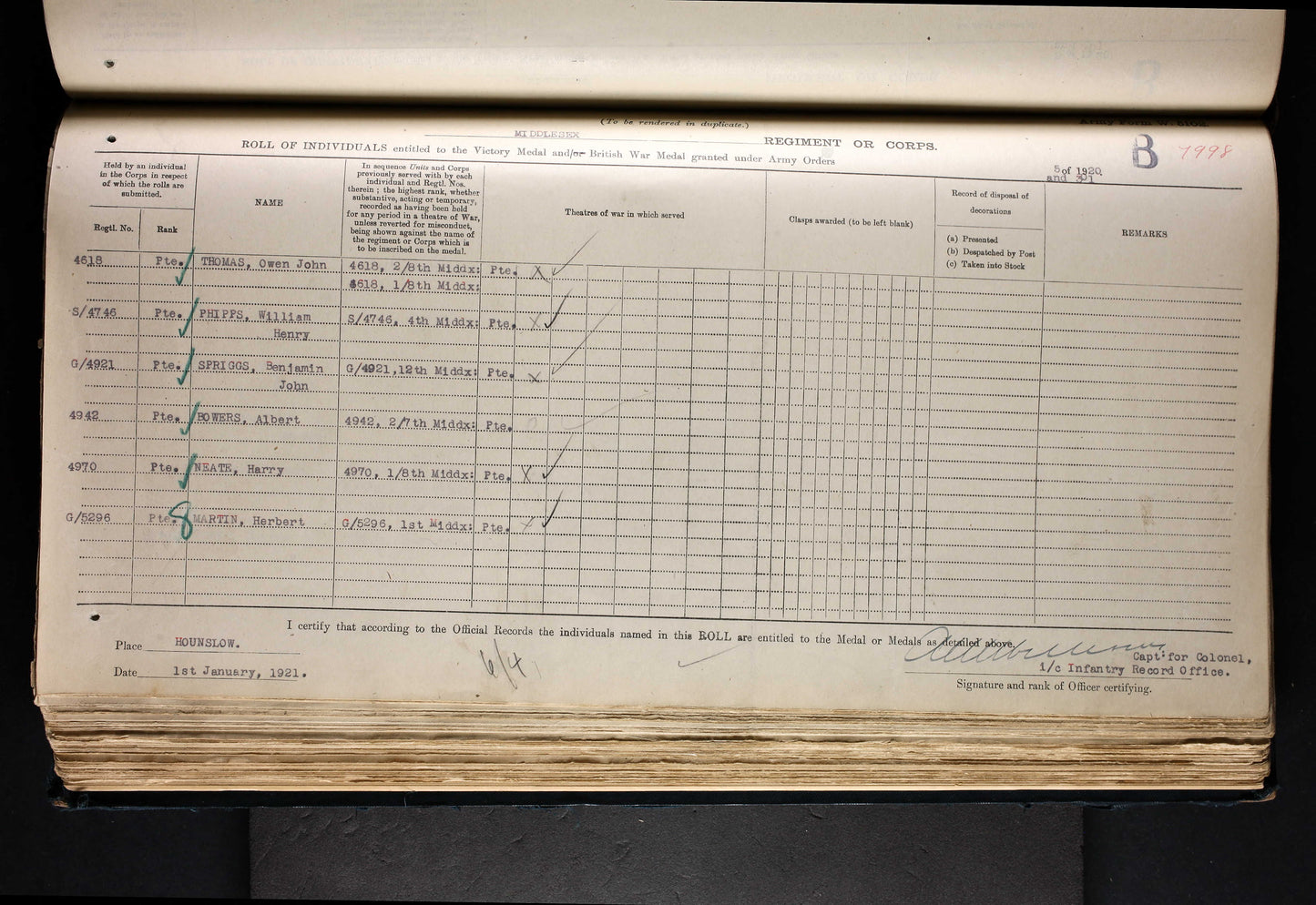 8th Middlesex Regiment KIA Somme 1916 Served Egypt WW1 Medal Trio from Fulham