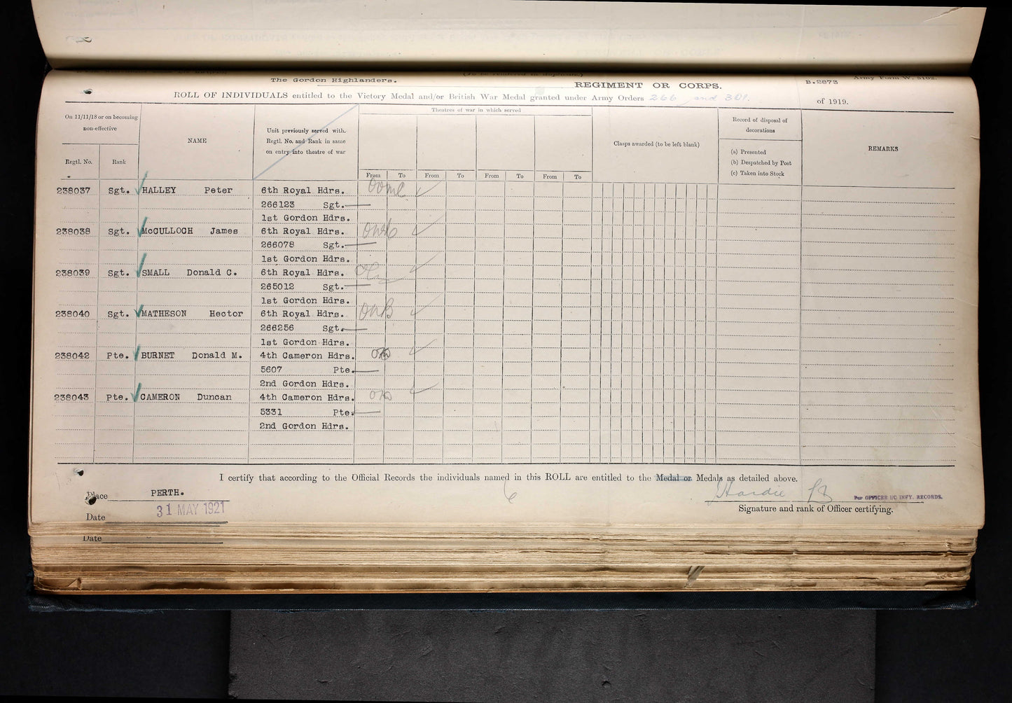 Gordon Highlanders KIA 1917 late 6th Black Watch WW1 British War Medal got TFEM