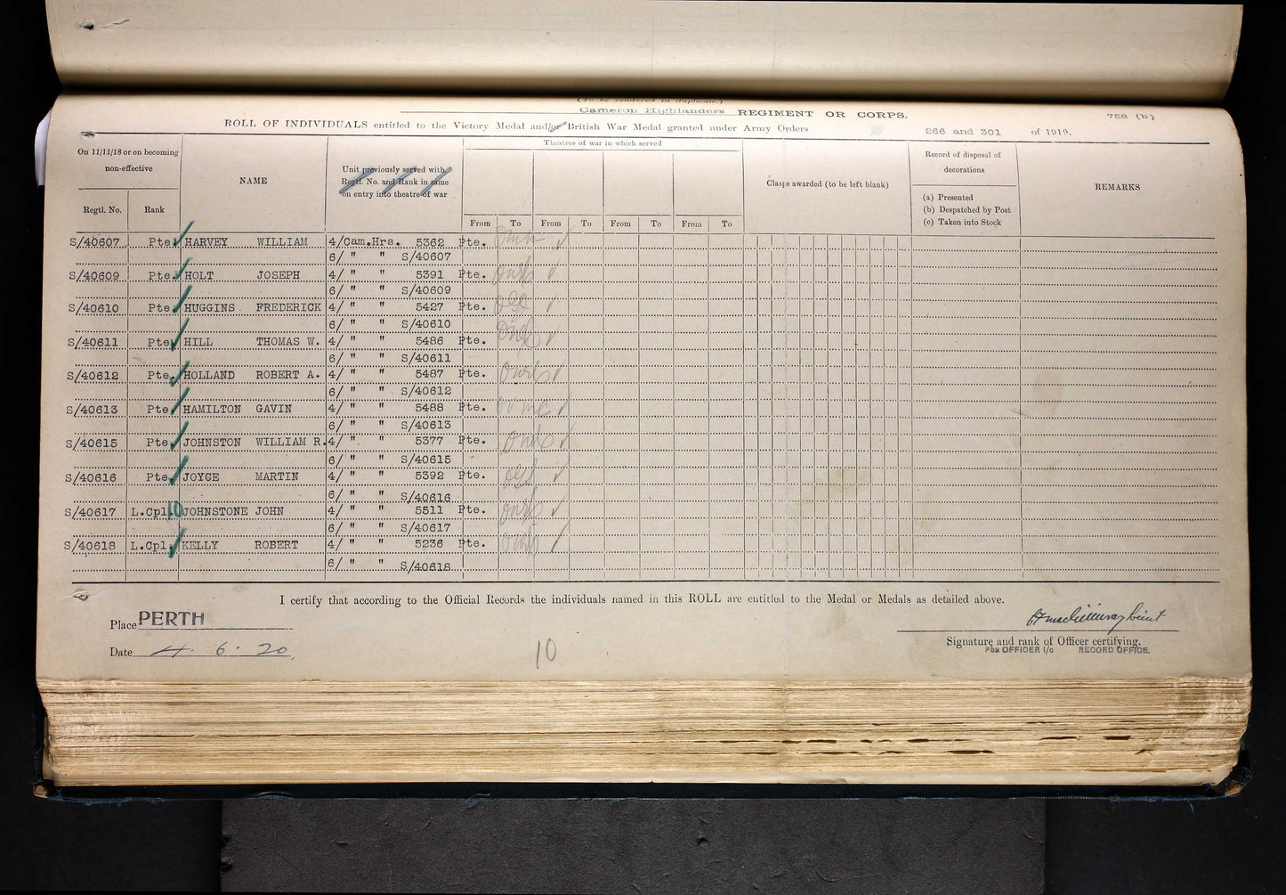 4th & 6th Cameron Highlanders POW 1918 WW1 Medal Pair Glasgow MIA Presumed Dead