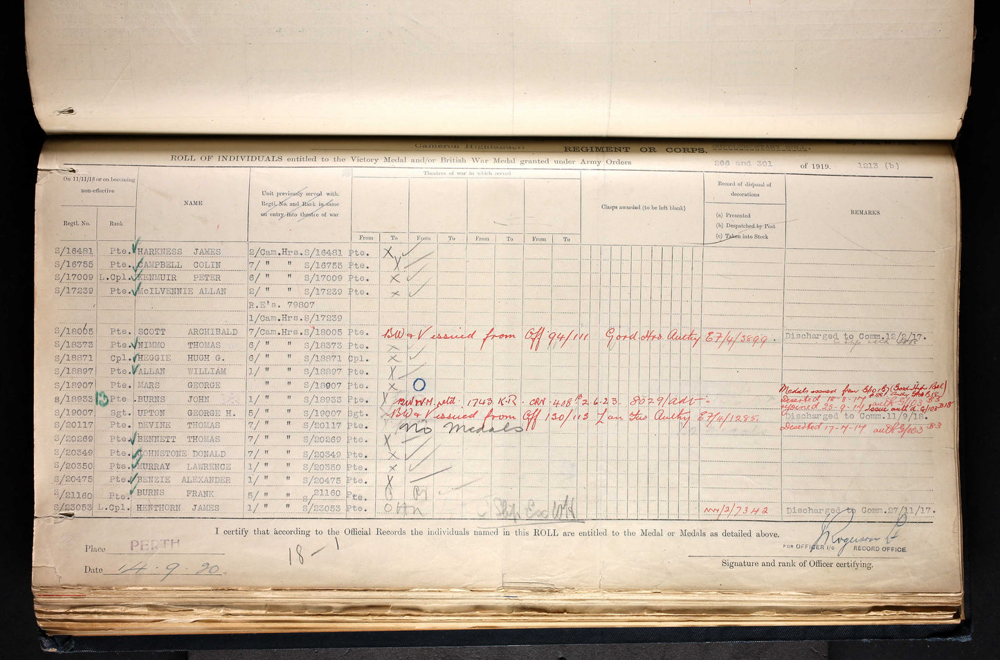 6th Cameron Highlanders POW 1916 British WW1 Medal Trio L/Cpl. Nimmo Edinburgh